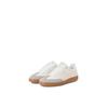 Sneaker JACK & JONES "JFWREECHER", Herren, Gr. 42, weiß (weiß, beige), Lederimitat, casual, Schuhe, mit Logoapplikationen