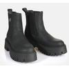 Chelseaboots BUFFALO "Aspen Chelsea warm", Damen, Gr. 41, schwarz, Nubuklederimitat, modisch, Schuhe, Plateauboots, Stiefelette, Schlupfboots mit Memory Foam-Innensohle