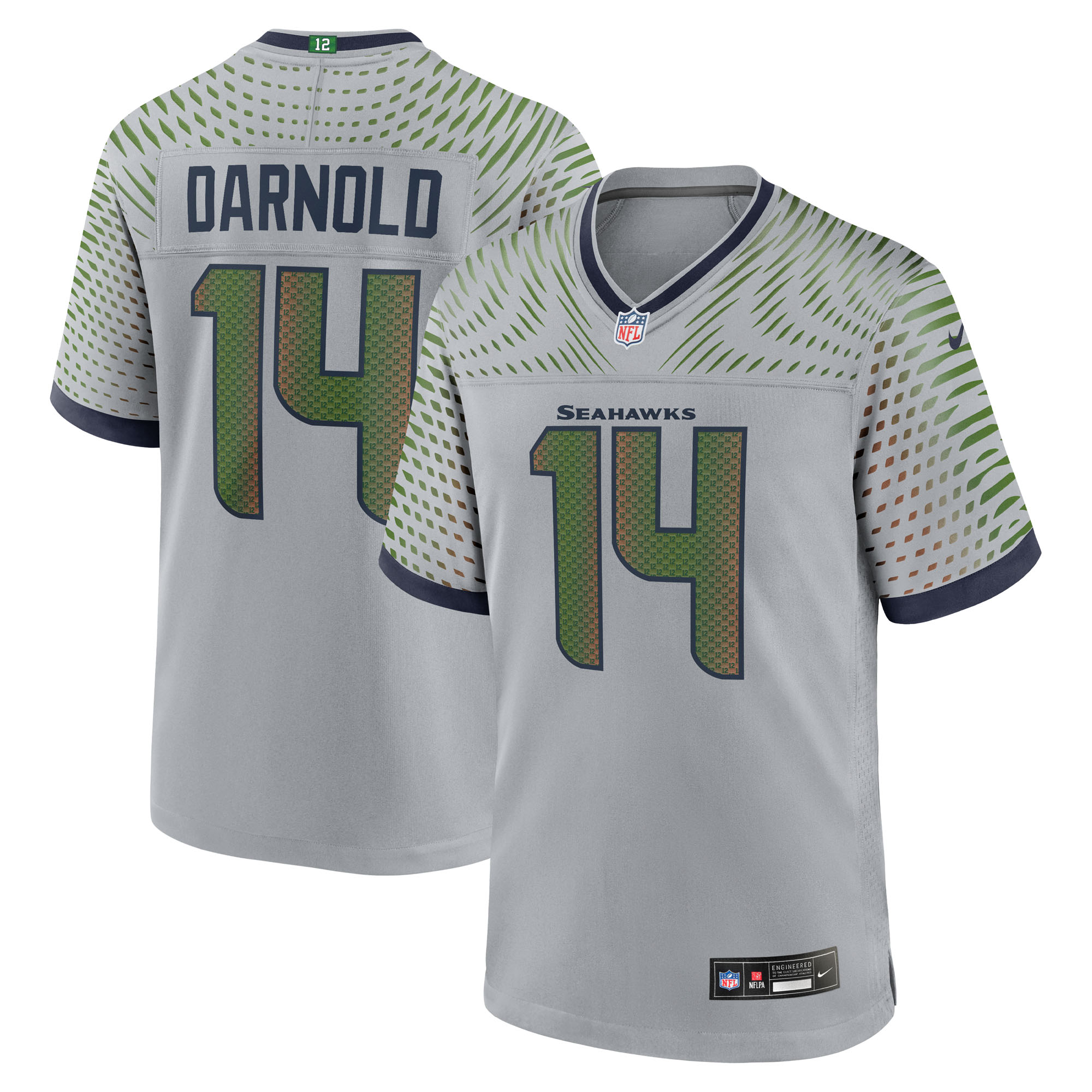 Seattle Seahawks Nike Game Rivalry Trikot - Grau - Sam Darnold - Herren Image