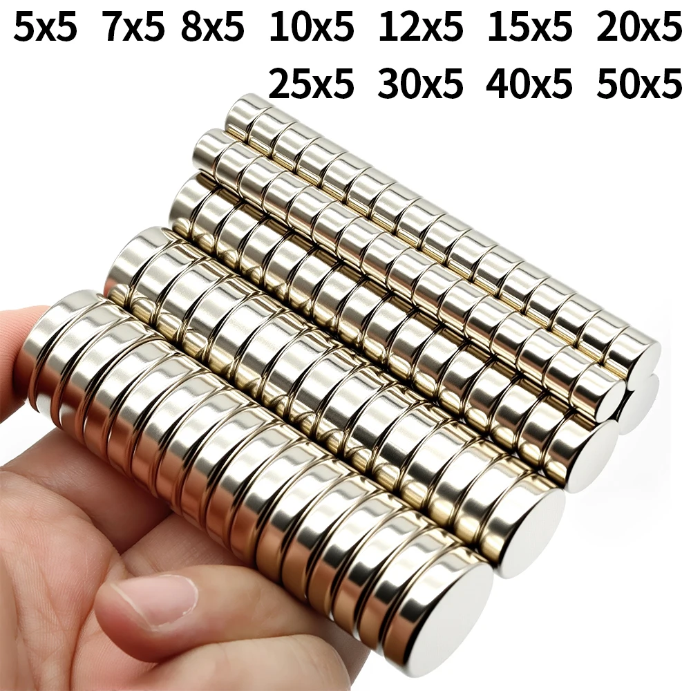 imans Kühlschrankmagnete für DIY-Büro, Whiteboard, Werkstatt, geeignete Werkzeuge, Zuhause, Arbeitsplatz, 5 x 5, 10 x 5, 15 x 5, 20 x 5, 25 x 5, 30 x 5, 40 x 5 mm Image