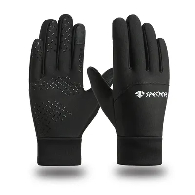 Gloves for autumn and winter outdoor cycling, men's full finger warmth, autumn and winter fitness touch screen hiking