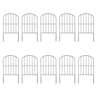 10Pcs Garden Fence Panels Animal Barrier Fences Outside Wedding Prop Lawn Pet Border Edging Garden Fencing for Small Dog Stairs