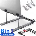 Hub USB C 8 in 1 Docking station USB 3.0 tipo C Adattatore per lettore di schede TF/SD da USB C a HDMI per supporto per laptop MacBook Matebook