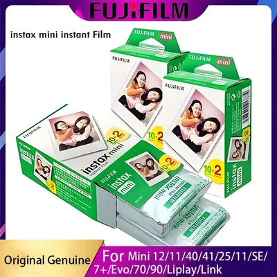 Origin Instax Mini Film Paper Fujifilm Instax Film Camera 10-100Sheets for Fujifilm Instax Mini 12 11 9 40 41 SE Link Liplay EVO