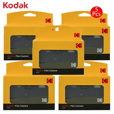 Kodak M35 Camera Black 1/2/3/4/5 Pcs Manual Retro Classic Fool 135 Film Camera Non Disposable Film Camera