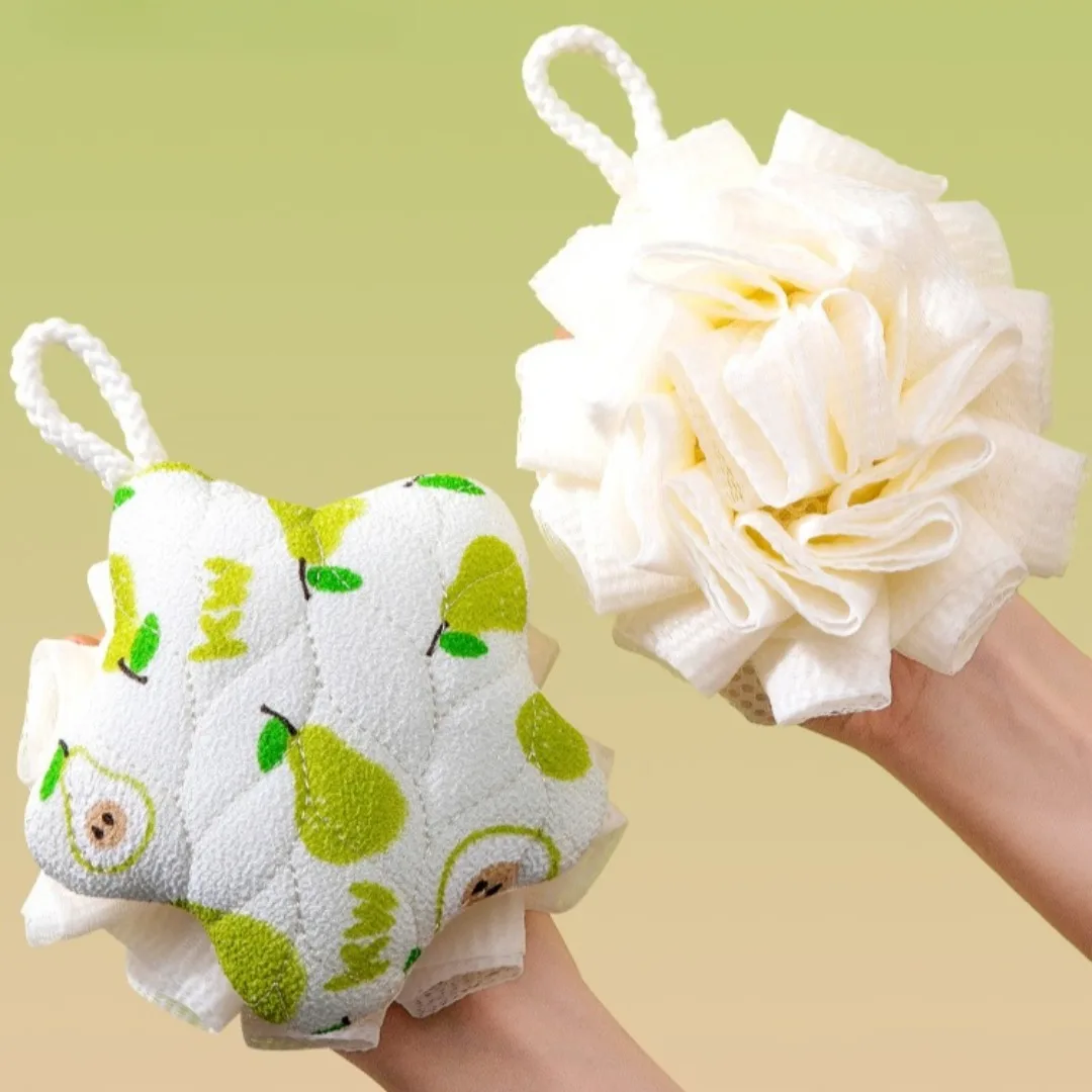 Peeling Obst Form Wäscher Körper Luffa Bad Ball Dusche Körper Waschen Ball Massage Bad Blume Handtuch für Körper Peeling Für Dusche
