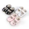 0-12 Monate Babyschuhe PU-Leder Flacher Mund Einzelschuh Schleife Baby Wanderschuhe Prinzessin Schuhe Babyschuhe