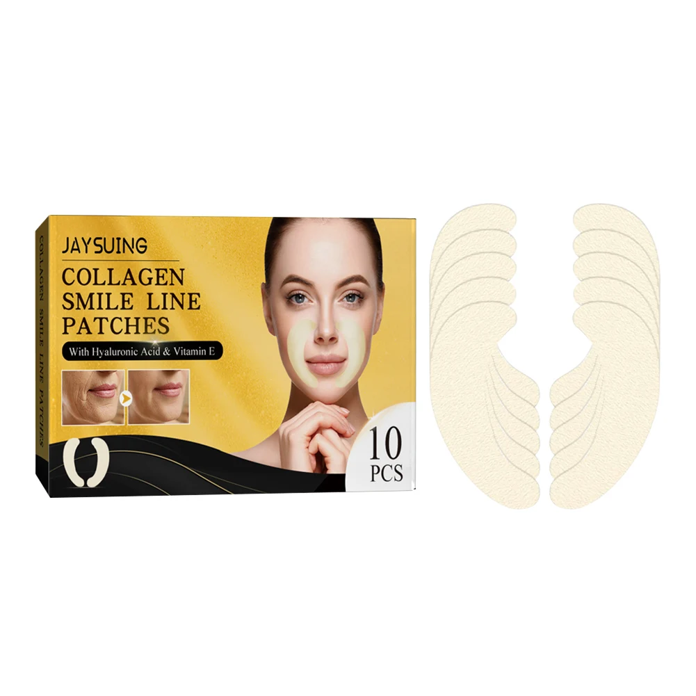 Masque de soins du visage, plis nasolabiaux, collagène, élimination des lignes de froncées, Patch en Gel Anti-âge, Lifting du visage, coussin de soins de beauté pour la peau, 10 pièces