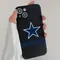 Rugby D-DallaS C-CowboyS Phone Case Cool Black Silicone Soft For IPhone 16 15 14 13 12 11 X XR Plus Pro Max Plus