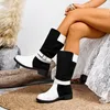 Frühling Herbst Neue Retro Komfortable Mitte rohr frauen Schuhe Modische Vielseitige Casual frauen Stiefel Elegante minimalistischen stiefel
