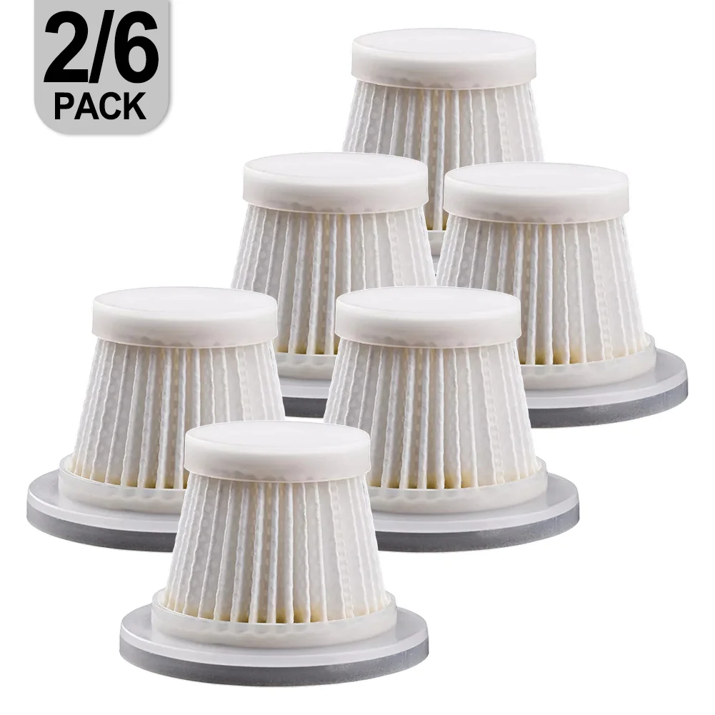2/6pack Filter Für Cordless Auto Staubsauger Wiederverwendbare Waschbar Filter Housecleaning Werkzeuge Ersatzteile Image