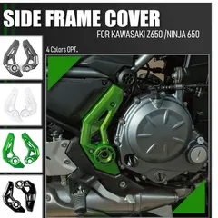 Motorcycle Carbon Frame Side Cover Fairing Panel Guard Protector For Kawasaki Z650 Ninja 650 2017-2024 2023 2022 2021 Ninja650