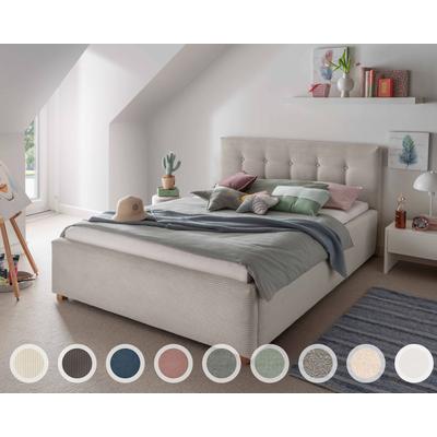 INFANSKIDS »Lima« Polsterbett 120x210 cm / Ascot 2403 Taupe Image