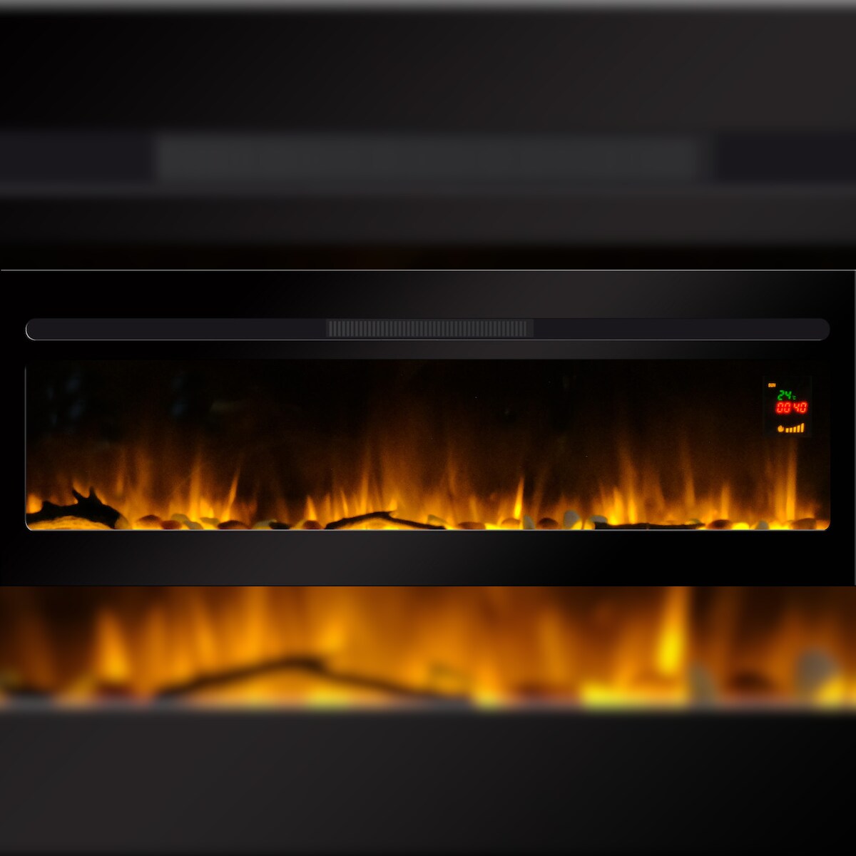 Chemin'Arte Elektrischer Einbaukamin Élysée XXL 120 cm mit LED-Flammeneffekt - 221 Image