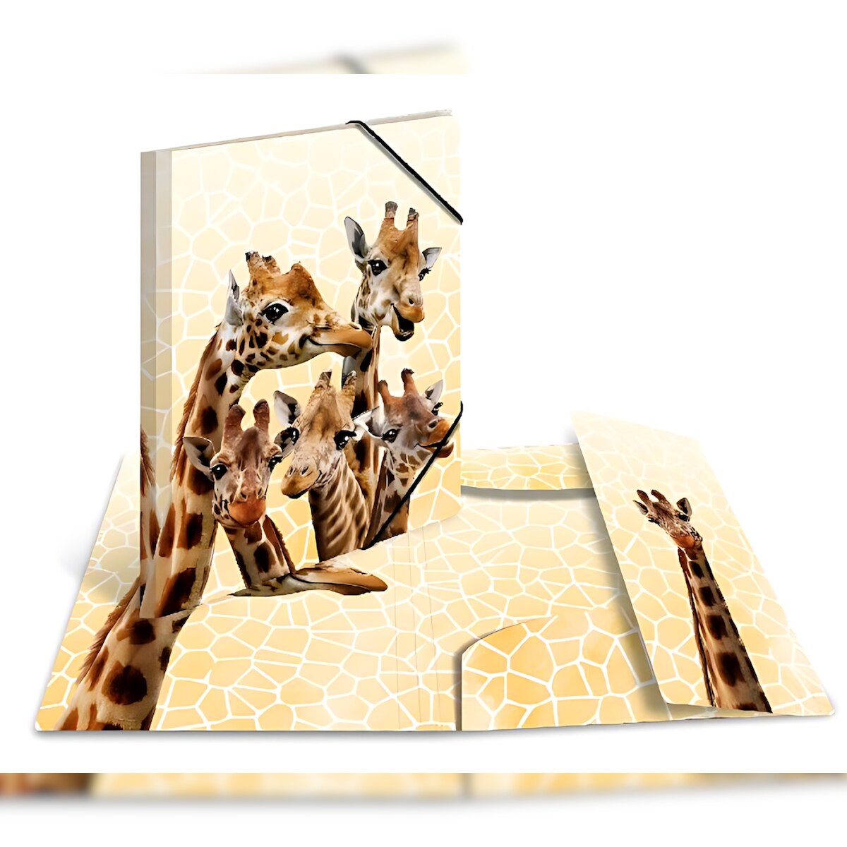Herma Sammelmappe Eckspanner PP A4 Giraffenfreunde Image