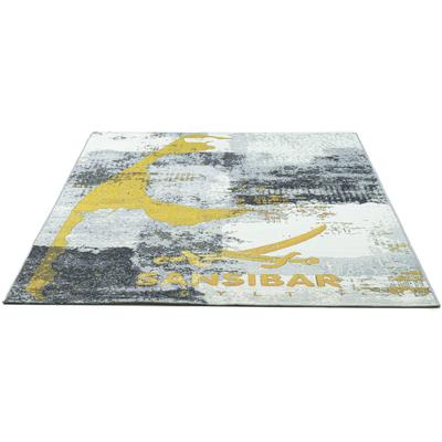 Teppich SANSIBAR "Rantum Beach SA-028", bunt (grau multi), B:60cm H:3mm L:100cm, Polypropylen, Teppiche, Flachgewebe, modernes Design, Motiv Sylt, In- und Outdoor geeignet Image