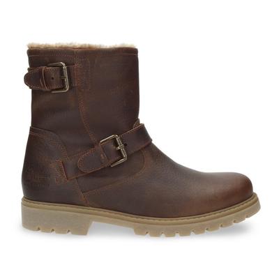 Winterboots PANAMA JACK "Faust", Herren, Gr. 41, braun (dunkelbraun), Leder, klassisch, Schuhe, Winterstiefel, Stiefel mit waterproof-Ausrüstung