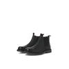 Chelseaboots JACK & JONES "JFWLEYTON", Herren, Gr. 41, schwarz, Leder, Textil, elegant, Schuhe, mit Blockabsatz
