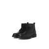 Schnürboots JACK & JONES "JFWTREMOR", Herren, Gr. 40, grau (anthrazit), Leder, casual, Schuhe, mit Innenreißverschluss