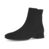 Stiefelette GABOR, Damen, Gr. 40, schwarz, Ziegenveloursleder, unifarben, klassisch, Schuhe, Blockabsatz, Boots, Businessschuh mit Best Fitting und G-Weite