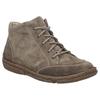 Schnürstiefelette JOSEF SEIBEL "Neele 01", Damen, Gr. 37, grau (taupe), Leder, casual, Schuhe, Boots, Komfortschuh mit Wechselfußbett, in Weite G
