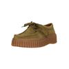 Mokassin CLARKS "Torhill Bee", Damen, Gr. 40, grün, Leder, klassisch, Schuhe, mit großer, gerippter Außensohle
