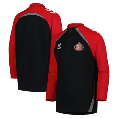 Sunderland Hummel Trainings-Halbreißverschluss – Schwarz – Kinder Image