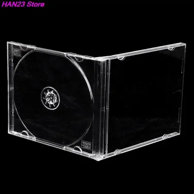 1PCS ReadStar Transparent Plastic Single Piece disc case CD case, thickened CD DVD disc box, Disc box 14.2×12.4×1.0cm