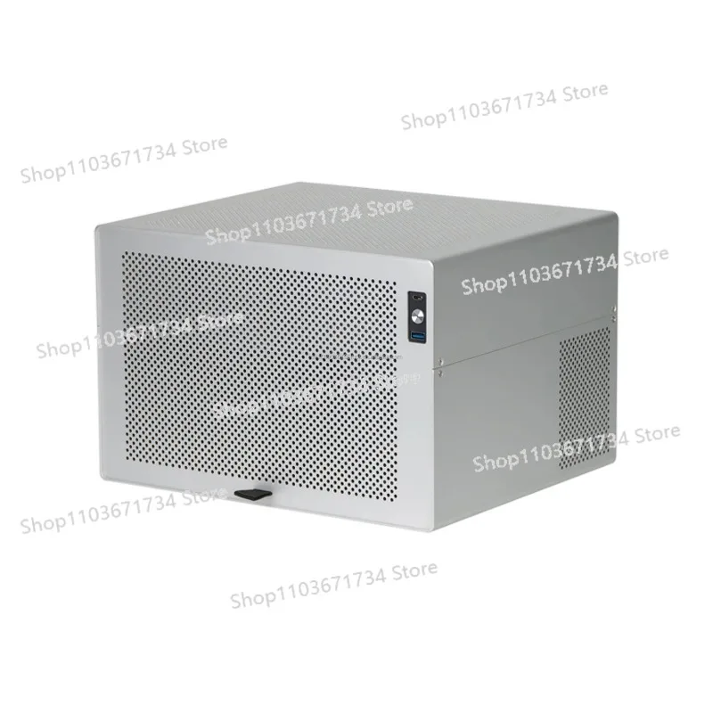 Widder 8-Bay NAS-Chassis 2 mm eloxiertes Aluminium ATX-Motherboard SFX-Netzteil Flyherd Hui UNRAID Gaming-Computergehäuse Image