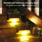 4 pezzi recinzione da giardino lampada da parete a LED ponte lampada da gradino cortile corridoio illuminazione paesaggistica lampada da parete solare decorazioni per la casa di nozze luce notturna