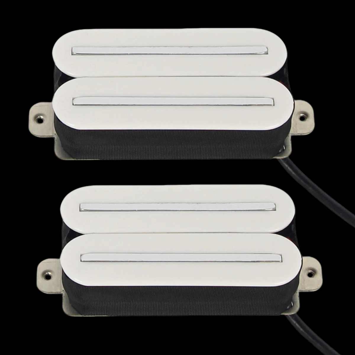 FLEOR Weiße Keramik E-Gitarre Hot Dual Rails Humbucker Pickup 14K/7K Gitarrenteile Image