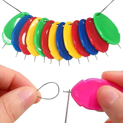 Hook Needle Threader Sewing Accessories Automatic Guide Crochet Set Kit for Elderly Handmade Home DIY Machine Tools
