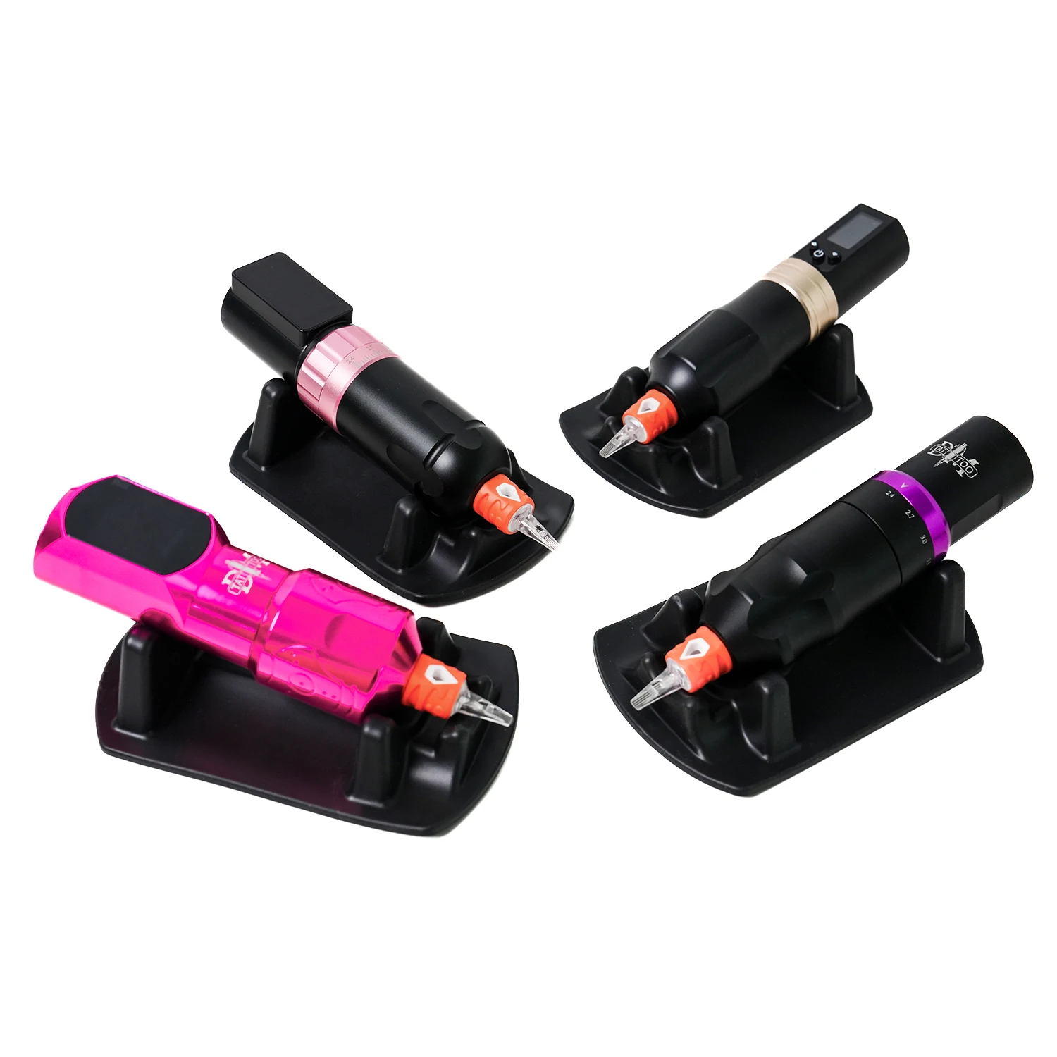 Tattoo Stift Halter Silikon Tattoo Maschine Halter Augenbraue Tattoo Stift Halter Stehen Rack Tablett Tattoo Zubehör Tattoo Supplie Image