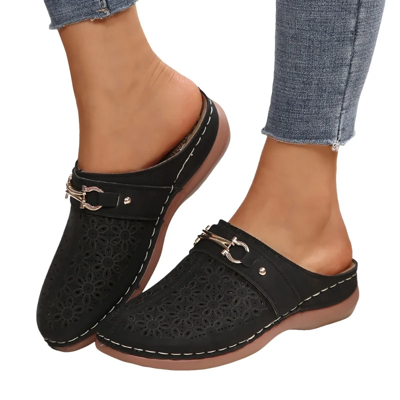 2025, neue Sommer-elegante Damen-High-Heels, Damen-Sommersandalen mit dickem Boden, große lässige Damenschuhe mit dickem Boden