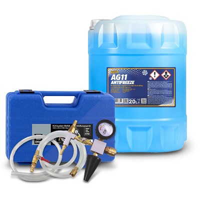 Enva Kühlsystem Prüfgerät inkl. Befüllsystem + 20 L Antifreeze AG11 [Hersteller-Nr. 40792569] Image