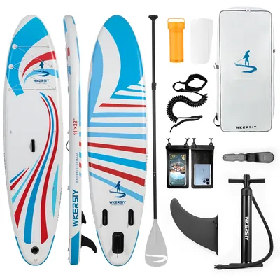 Aufblasbares Stand Up Paddle Board 11 'Sup Board mit Paddle Board Zubehör