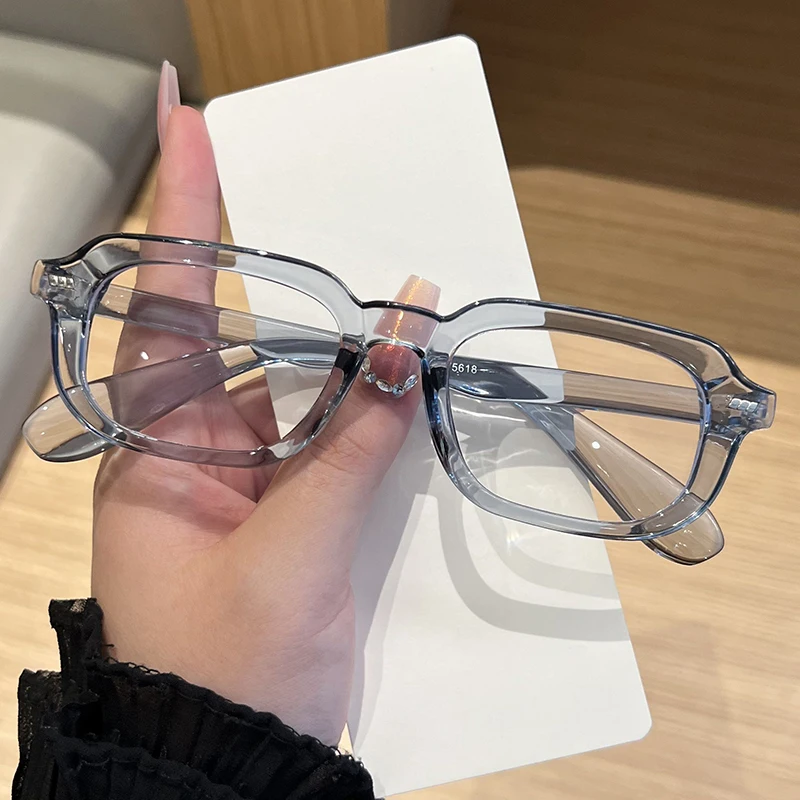 4 stücke Trendy Kleine Platz Frauen Gläser Rahmen Multi Farbe Anti Blau Licht Brillen Optische Linsen Weibliche Luxus Brillen Image