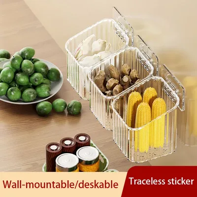 Kitchen Onion Ginger And Garlic Storage Basket Storage Rack Bathroom Hanging Basket Plastic Storage Basket Storage Shelf