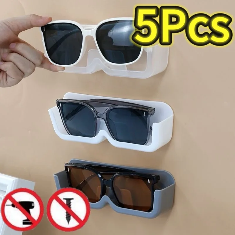 Punch-freies Gläser Lagerung Rack Wand Sonnenbrille Display Halter Kleiderschrank Dekoration Lagerung Box Sonnenbrille Organizer Image