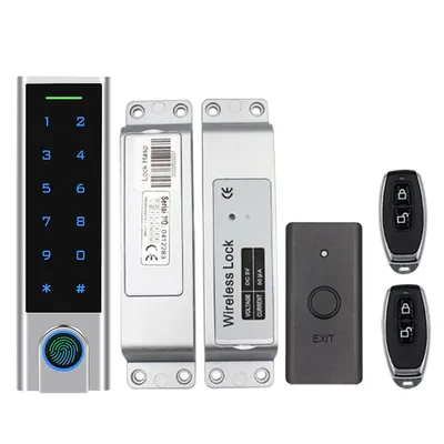 433MHz Wireless Set Door Access Control Kit Biometric Fingerprint RFID 125KHz Lock Kit Electronic Gate Opener Home Digital Set