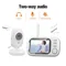 Video wireless da 3,5 pollici Baby Monitor Monitoraggio della temperatura Visione notturna automatica Baby Nanny Telecamera di sicurezza ad alta definizione