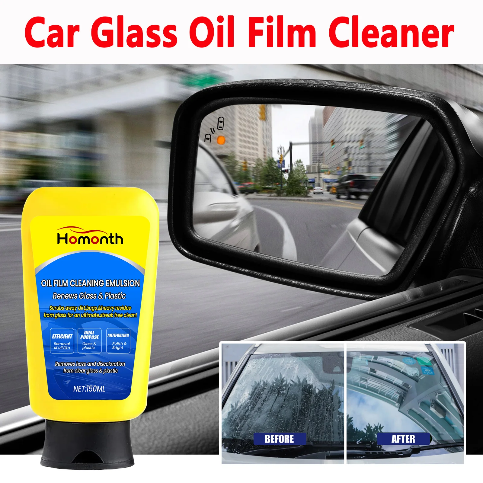 Auto Glas Öl Film Reiniger Auto Windschutzscheibe Spiegel Kratzer Entferner Langlebige Reinigungsmittel Polieren Glanz Hochglanz Wiederherstellung