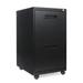 Alera Two-Drawer Mobile Pedestal File, 15-7/8w x 19-3/4d x 28-1/4h, Black