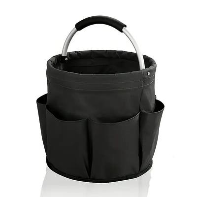 Multi-Pocket Portable Tool Storage Tote Bag – Durable Metal Garden Handbag with Multiple Open Pockets, Perfect for Small Tools, Gardening Essentials, Father's Day Gift