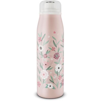 Isolierflasche ALFI "KIDS ISO BOTTLE, Edelstahlkörper, spülmaschinenfest", bunt (flowers), H:23,92cm, Edelstahl, Kunststoff, Tritan, Silikon, Trinkflaschen, 12h heiß & 24h kalt, Trinköffnung mit konsistentem Trinkfluss Image