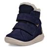 Klettstiefel ECCO "SP.1 Lite Infant", Kinder, Gr. 21, blau (dunkelblau), Nubukleder, sportlich, Schuhe, Winterstiefel, Winterboots, waterproof, mit SHOCK-POINT-Technologie