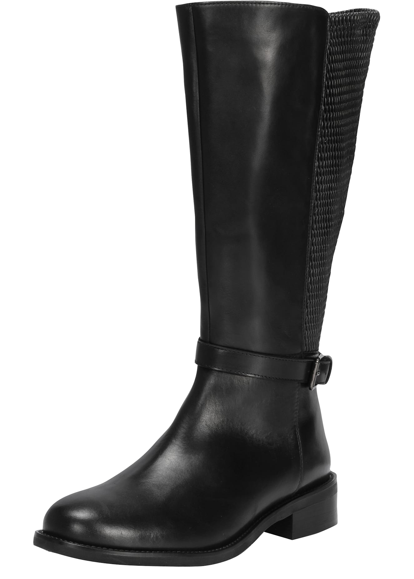 Weitschaftstiefel SHEEGO, Damen, Gr. 42, XXL-Schaft, schwarz, Glattleder, Leder, Schuhe Weitschaftstiefel