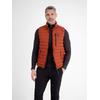 Steppweste LERROS, Herren, Gr. M, orange (pumpkin orange), Web, Obermaterial: 100% Polyester, unifarben, casual, normal hüftbedeckend, Rundhals, Westen, mit Reißverschluss