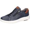 Sneaker WALDLÄUFER "HEIKO", Herren, Gr. 12 (47), bunt (dunkelblau, cognac), Nappaleder, Nubukleder, unifarben mit Farbeinsatz, sportlich, Schuhe, Freizeitschuh, Halbschuh, Bequemschuh in Komfortweite H (= sehr weit)