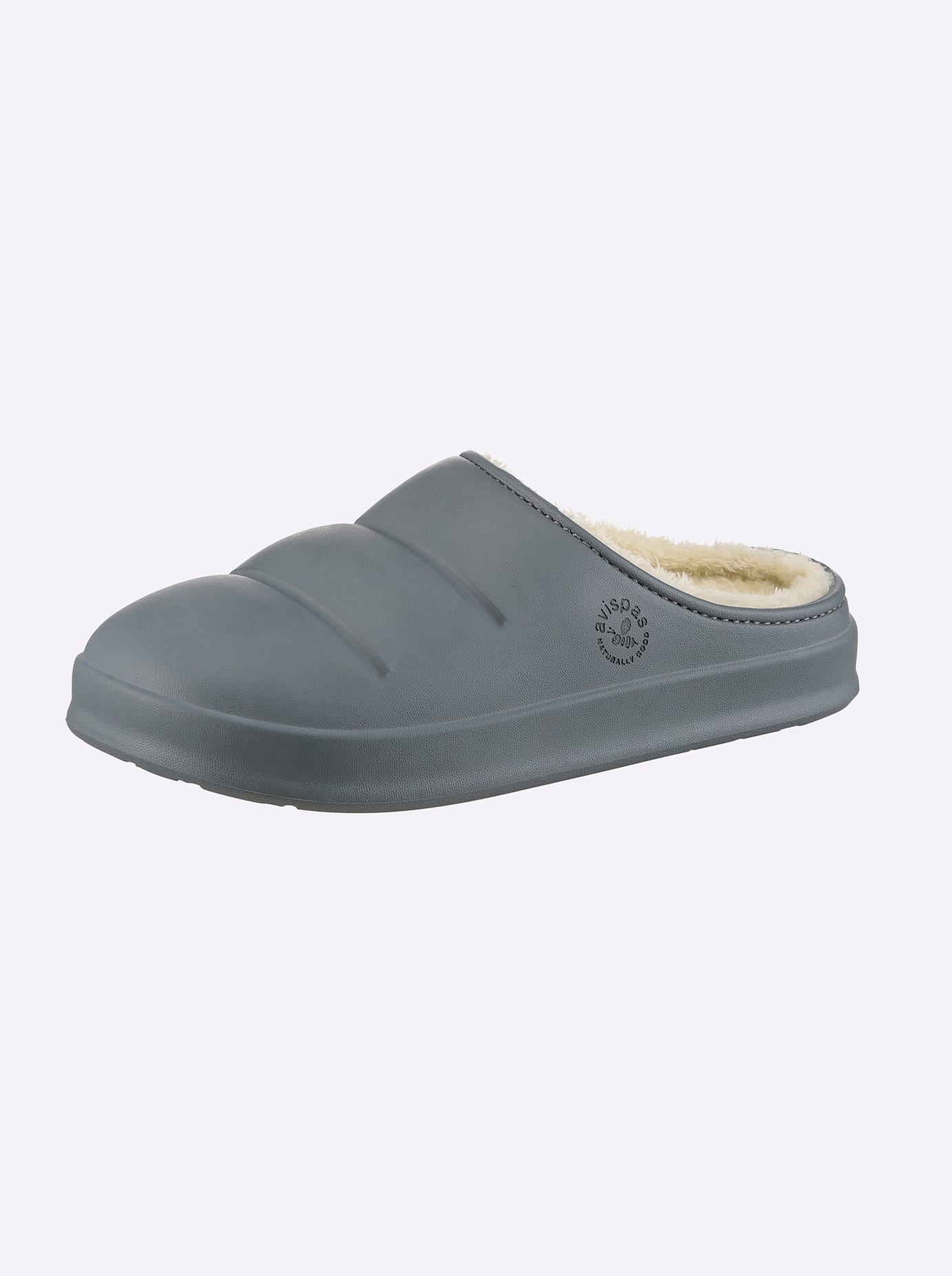 Pantolette HEINE, Damen, Gr. 40, grau, Modisch, Schuhe